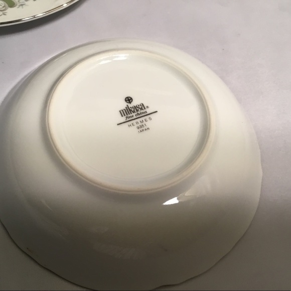 MIKASA, HERMÈS 9351 FINE CHINA JAPAN 4 PIECES  SETTING - Picture 5 of 6